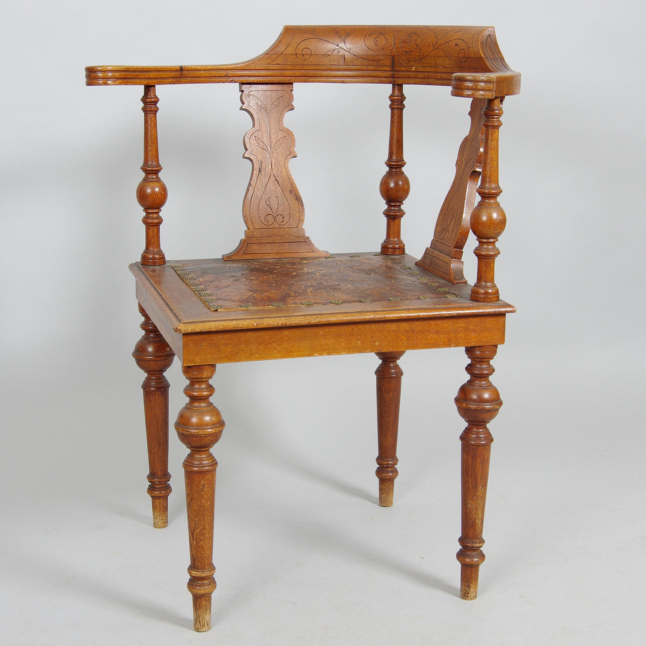 MUNKSTOL, ek, 1880-tal.