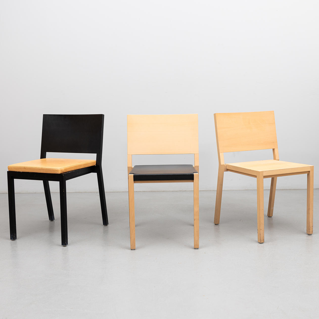 JOHAN CELSING. Stolar 3 st, prototyp för "Moses", Gärsnäs, 1990/2000-tal.