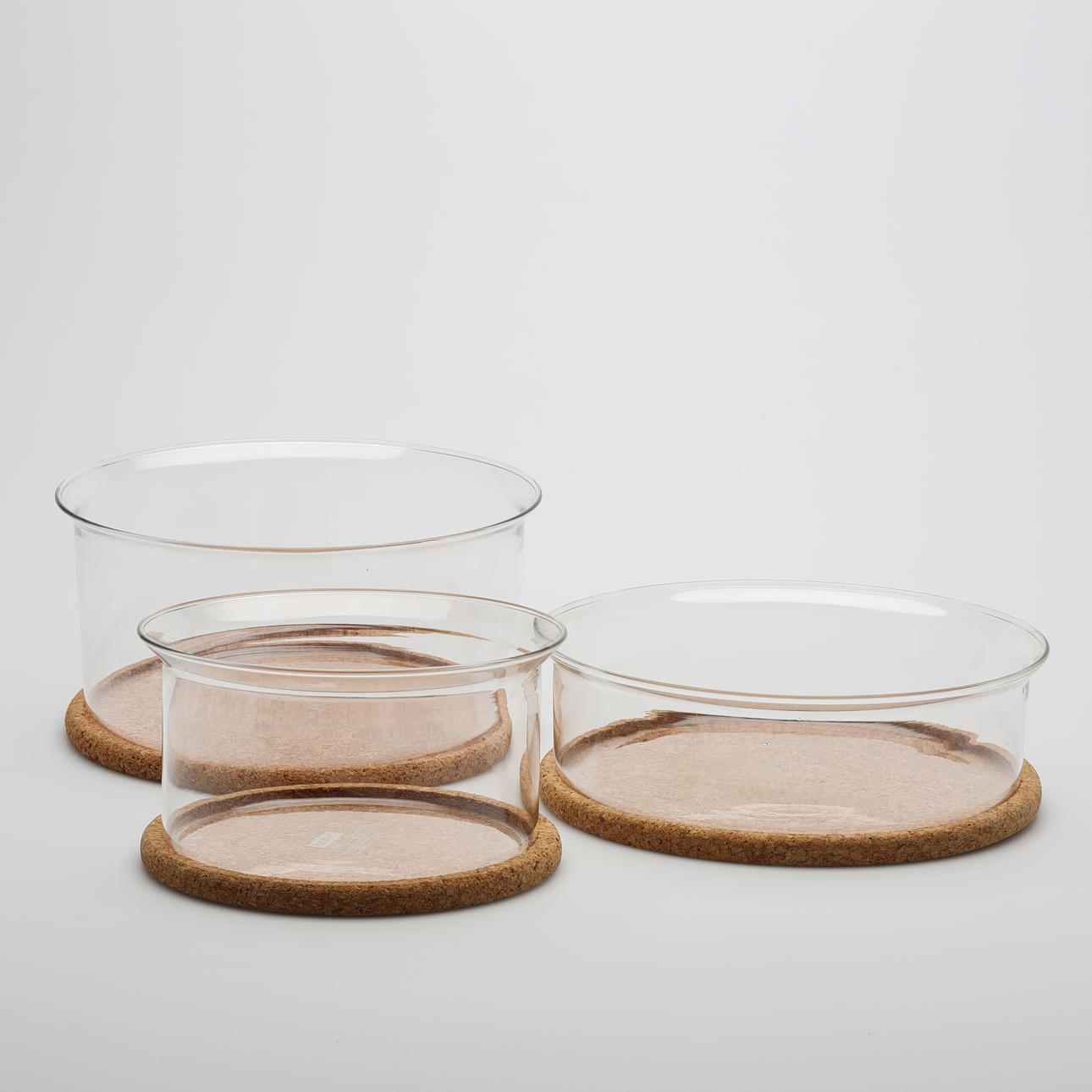 Glasskåle, 3 stk., Bodum, Danmark, 1900-tallet.