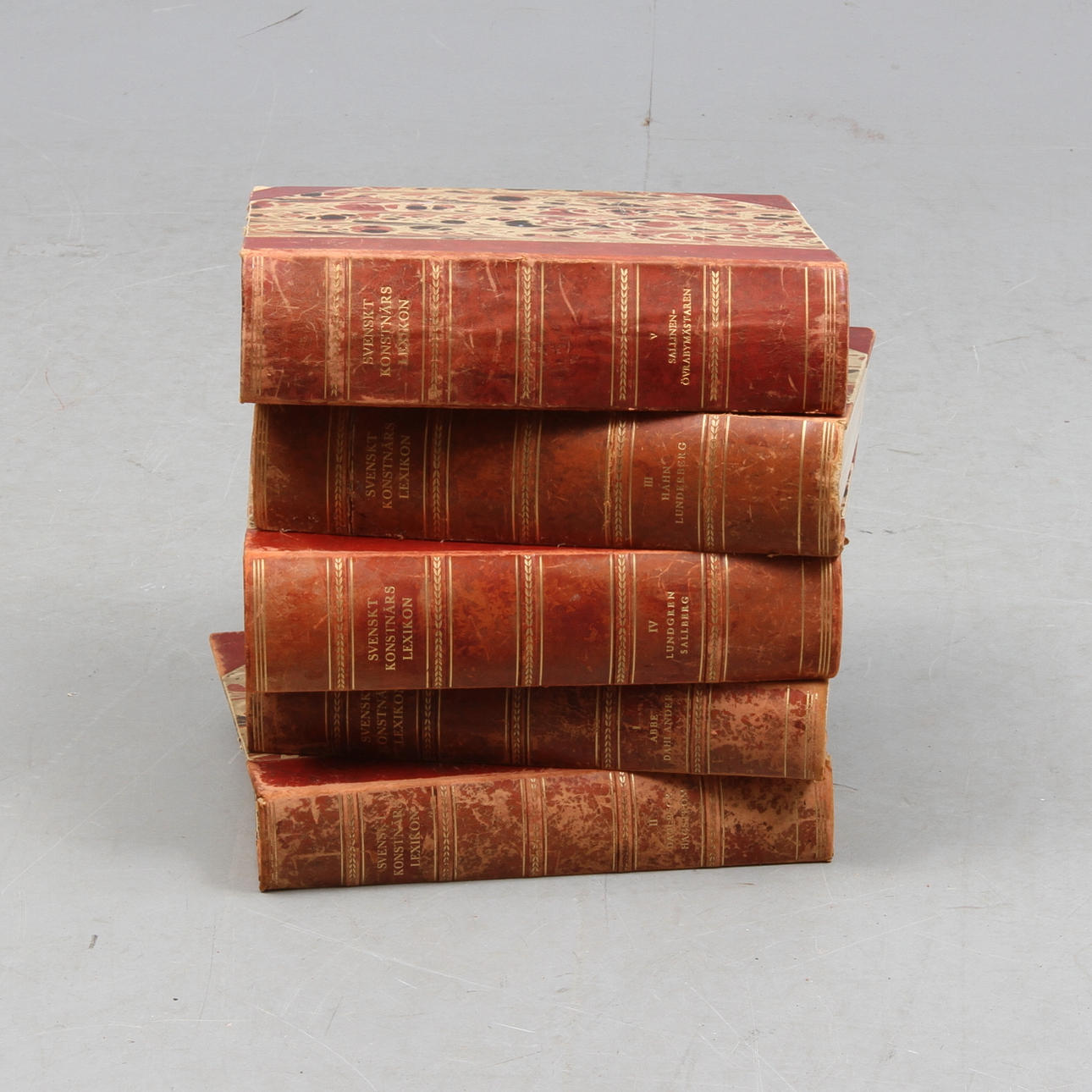 BOKVERK, 5 band, "Svenskt Konstnärslexikon", Allhems förlag.