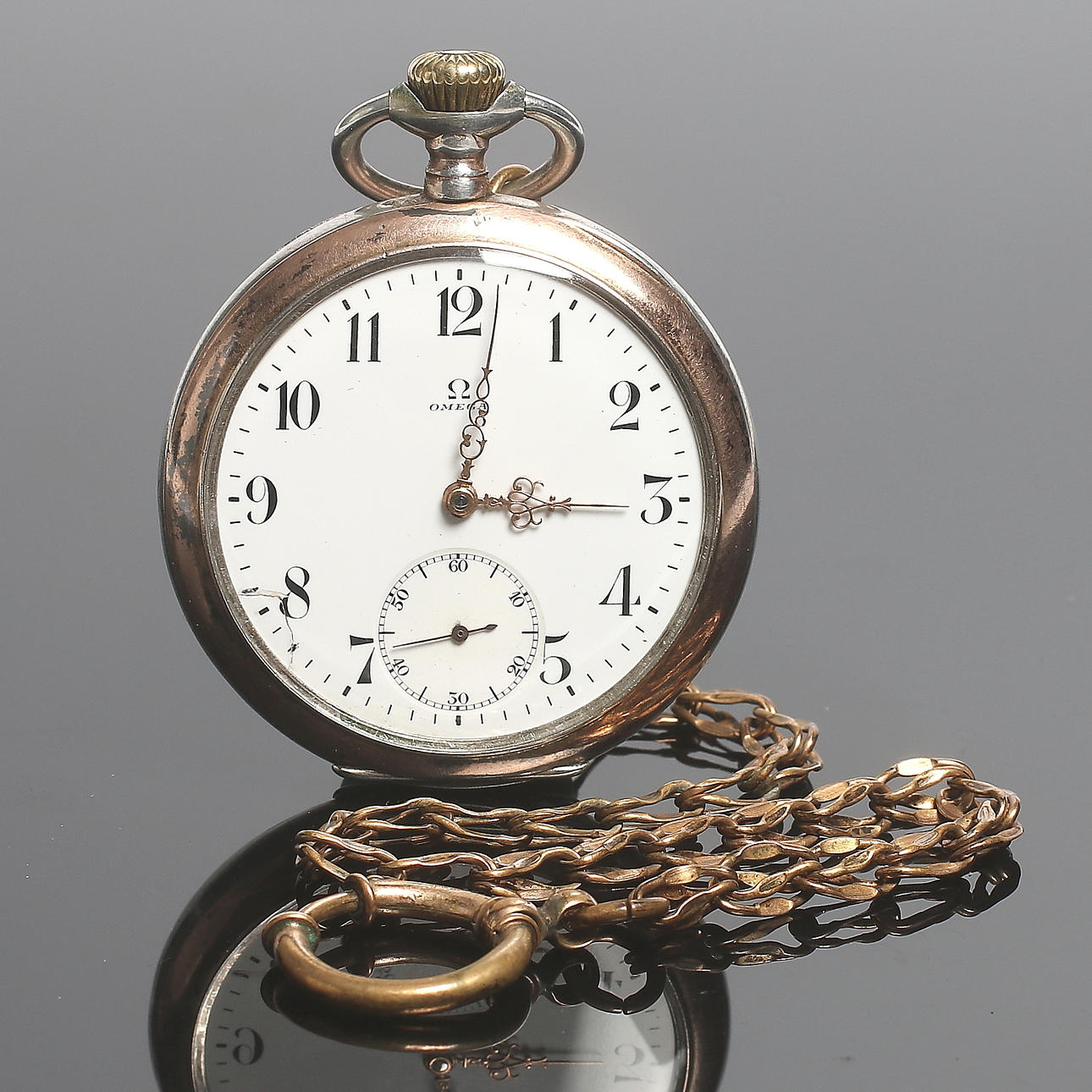 FICKUR, silver, Omega, 1900 - tal.