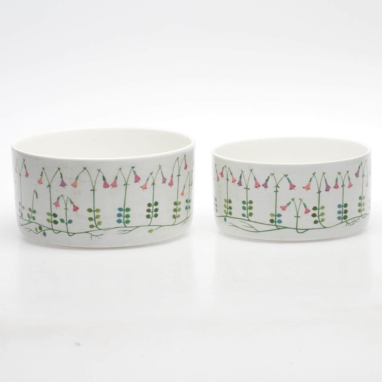 SKÅLAR, 2 st, "Linnea", Stig Lindberg, Gustavsberg.