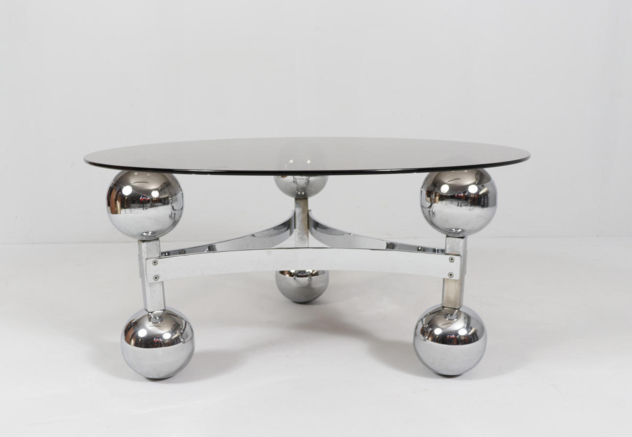 Space Age/Sputnik, coffee table, coffee table, 1970s.