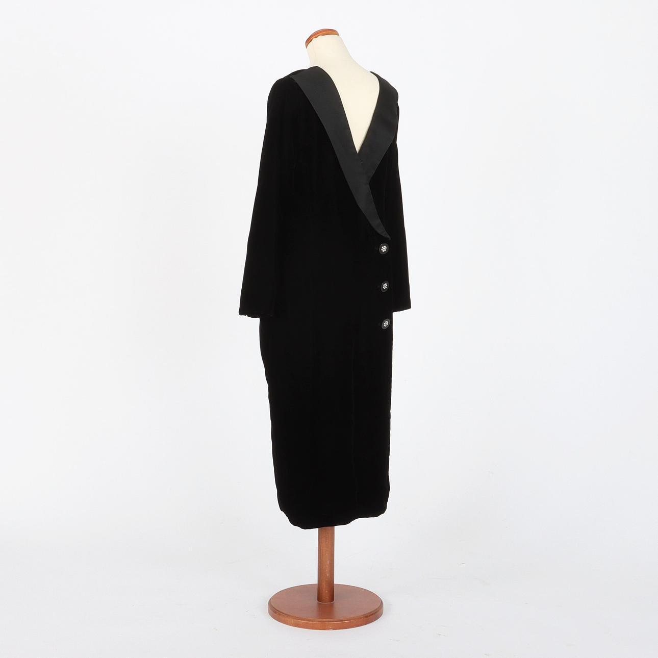 LANVIN. Klänning, sammet.