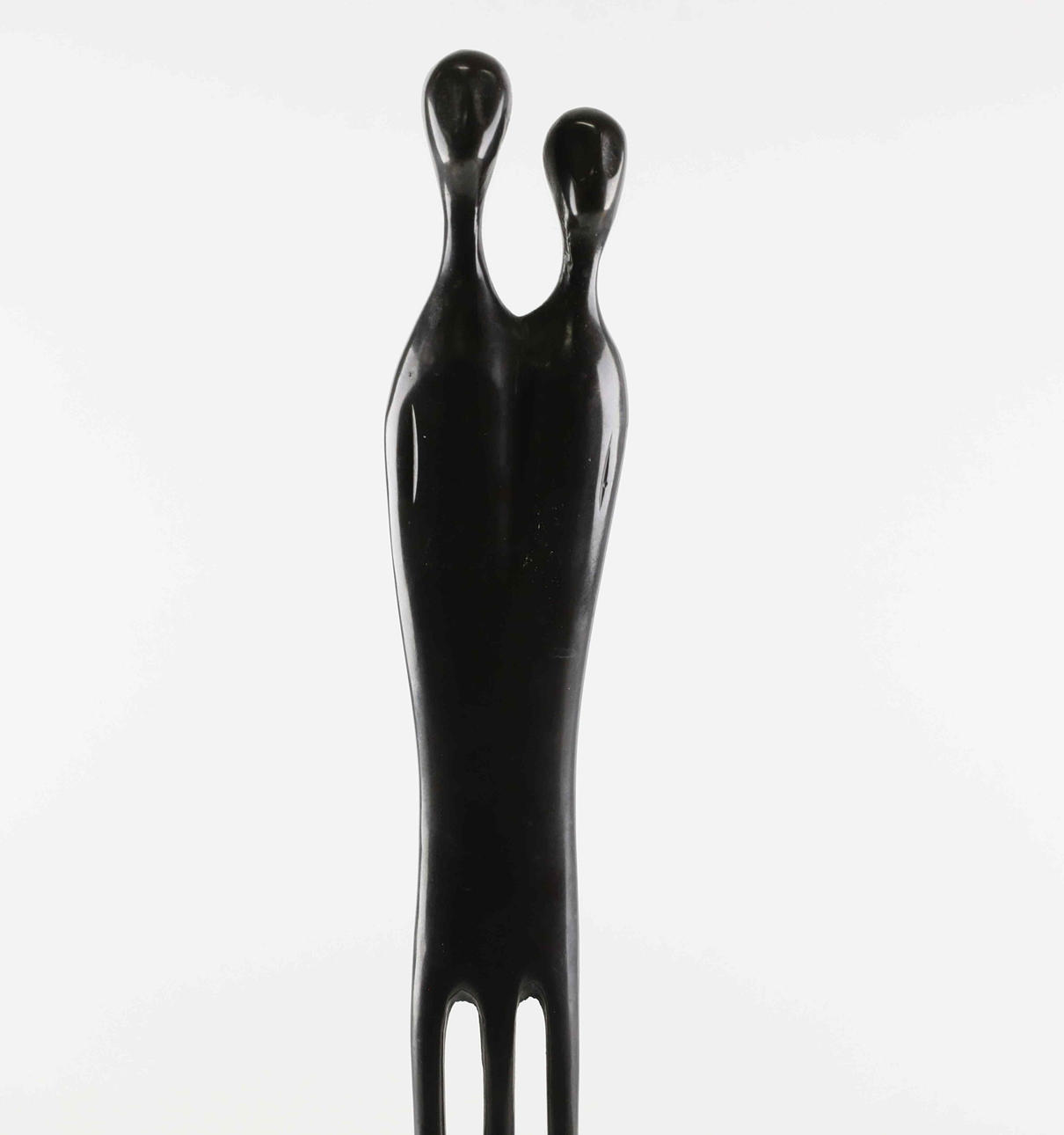 LOUISE HEDERSTRÖM. Sculpture, patinated bronze, “Two become one