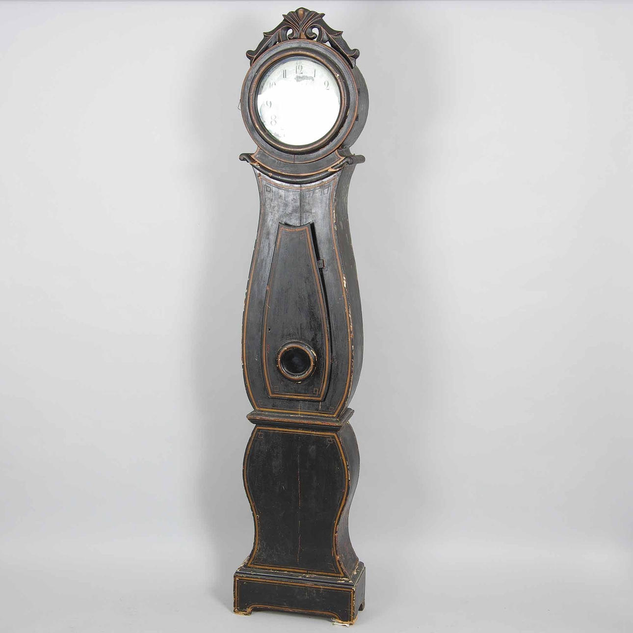 GOLVUR, svartmålat, Mora AAL, 1800-tal.