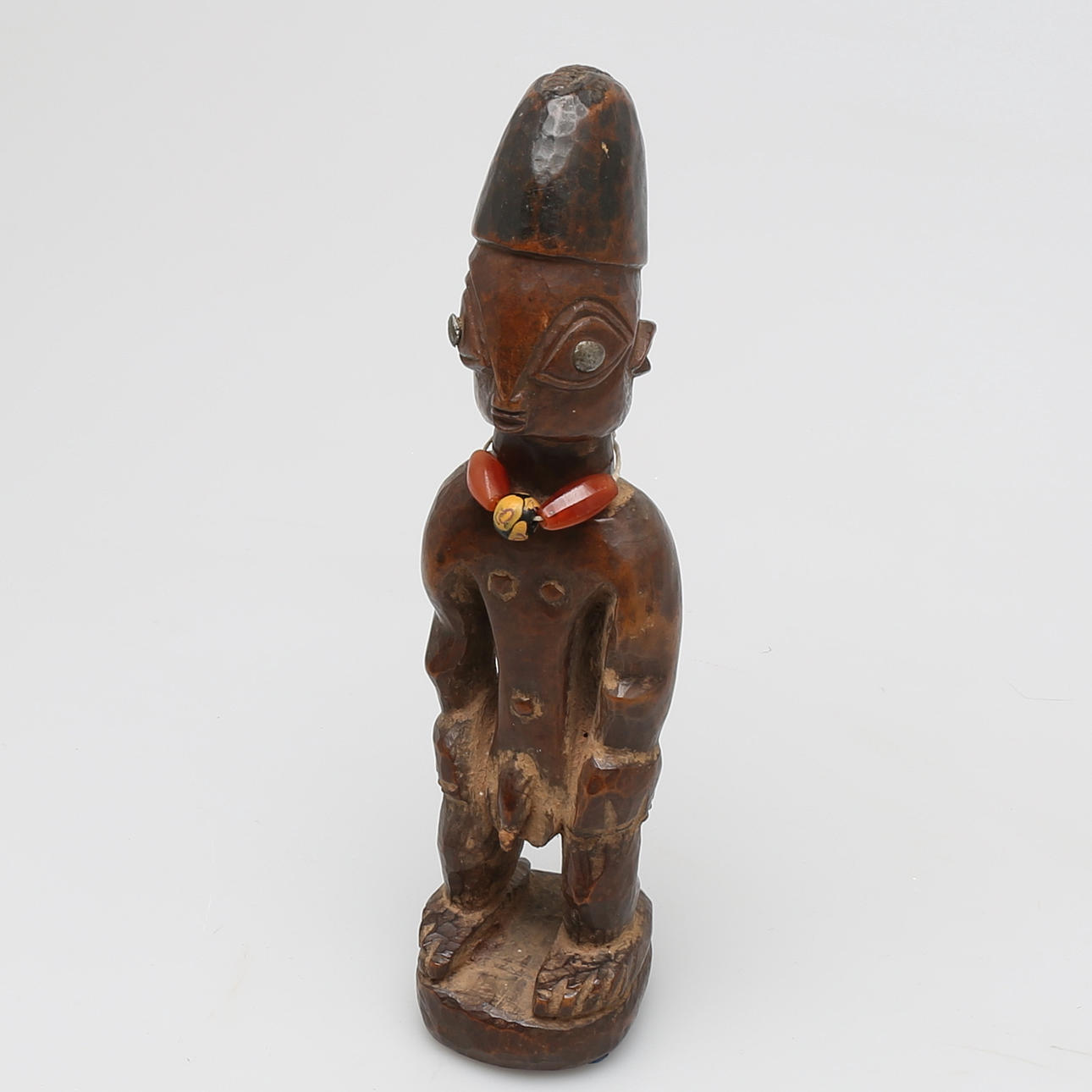 TVILLINGFIGUR, ibeji, Yoruba-folket, Igbomina-regionen, Nigeria 1900-talets första hälft.