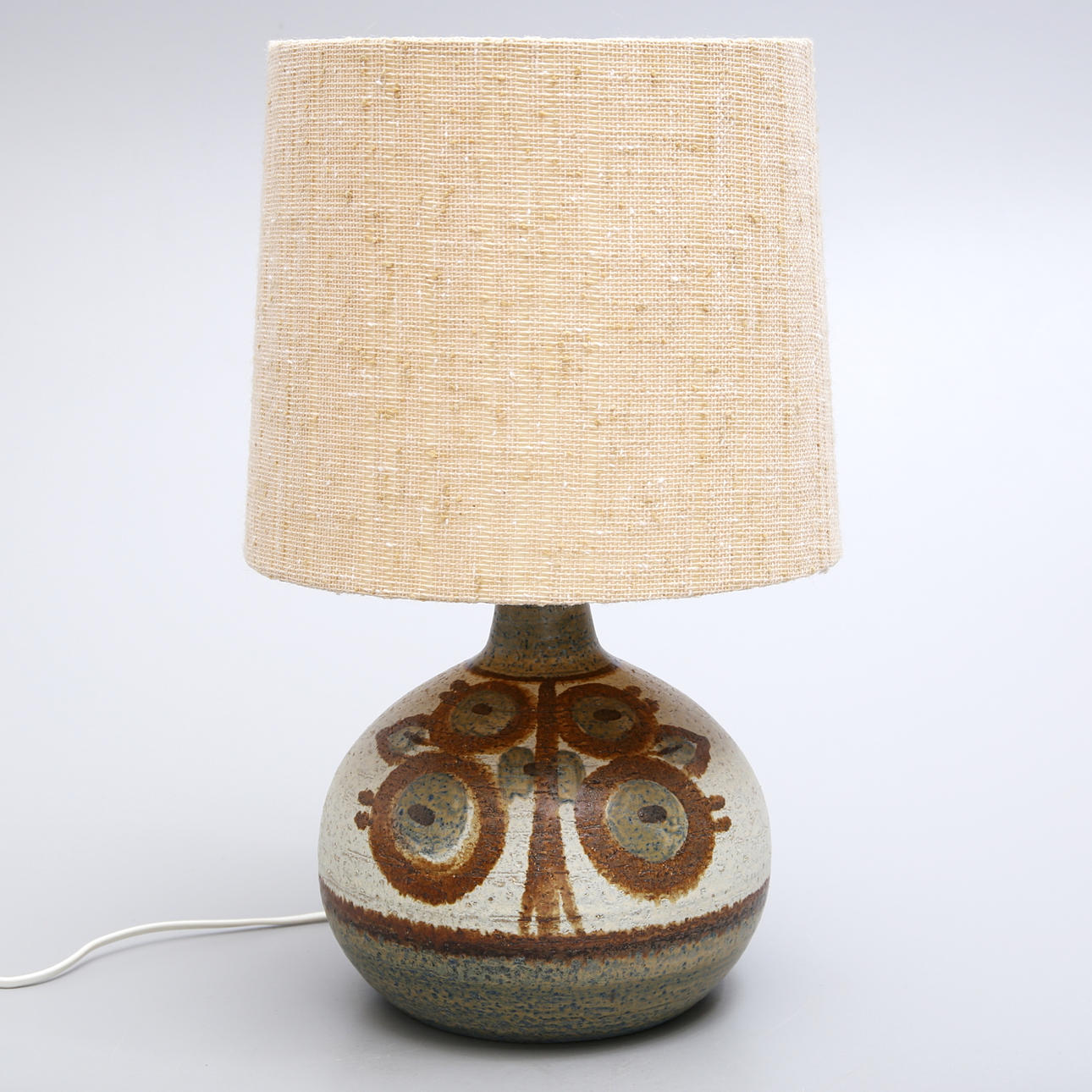 BORDLAMPE, keramik, Söholm, Danmark.