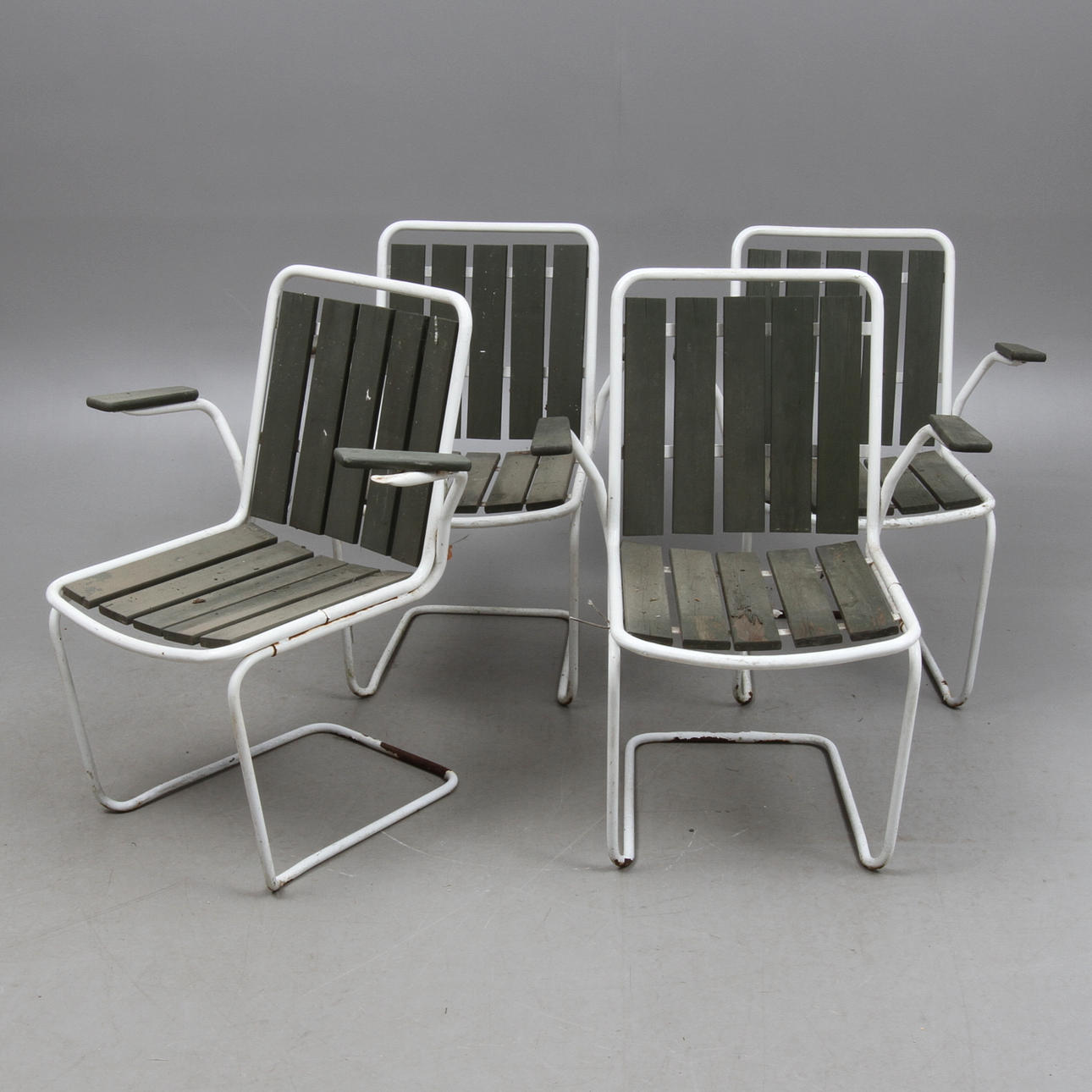 TRÄDGÅRDSSTOLAR, 4 st, 1900-tal.