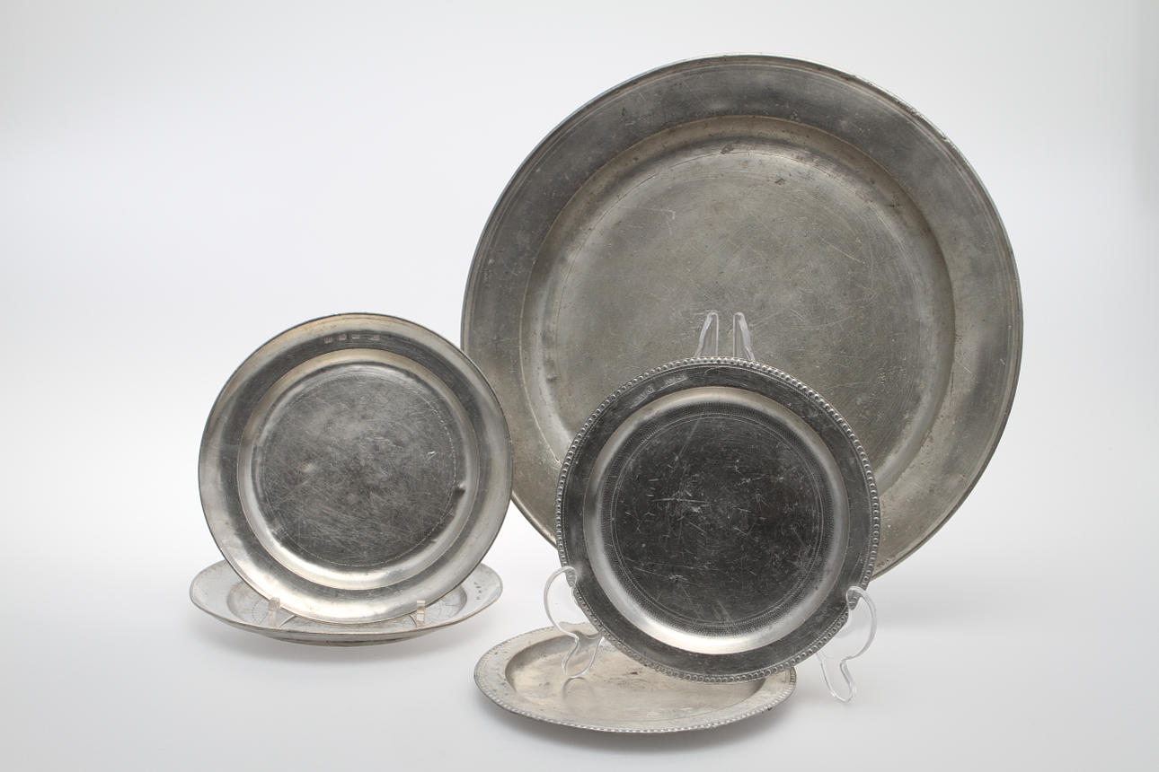 FAT samt TALLRIKAR, 2+2, tenn. Sverige 1800-tal.