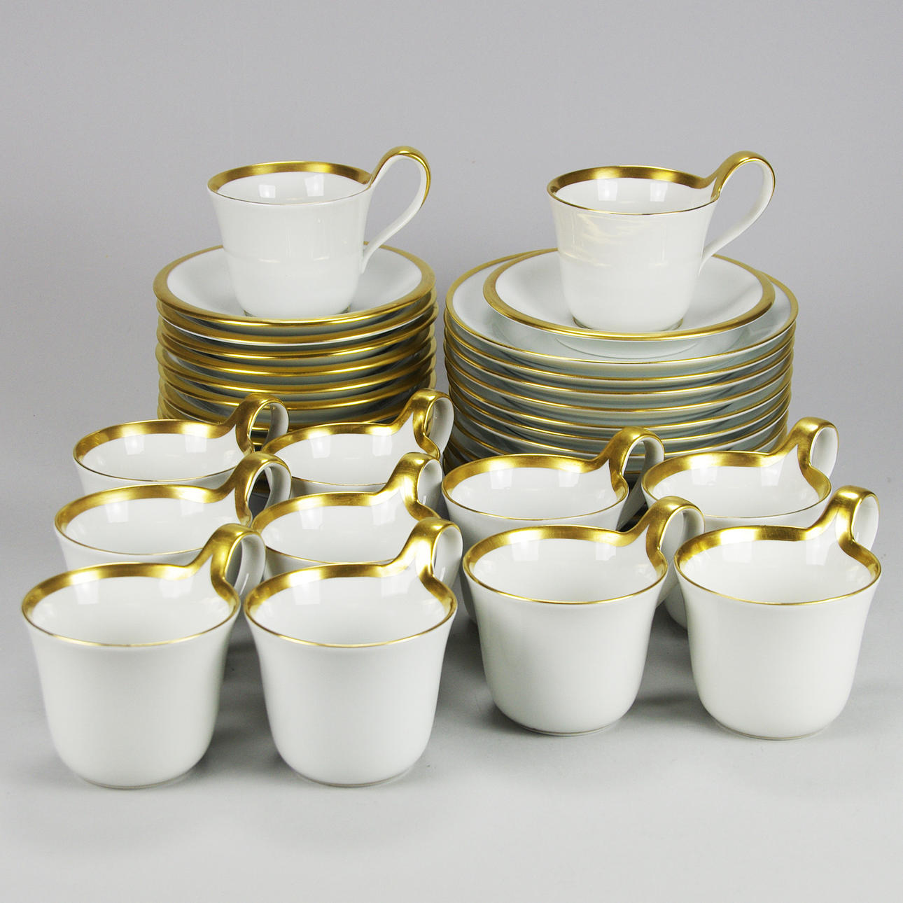 KAFFESERVIS, porslin, "Golden sun", Bing & Gröndal.