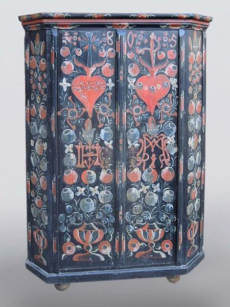 SCHRANK, Tölzer Bauernschrank, 19. Jh.