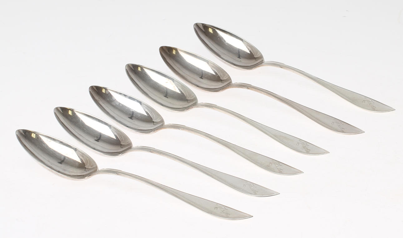 SKEDAR, 6 st, silver, vikt va 360g.