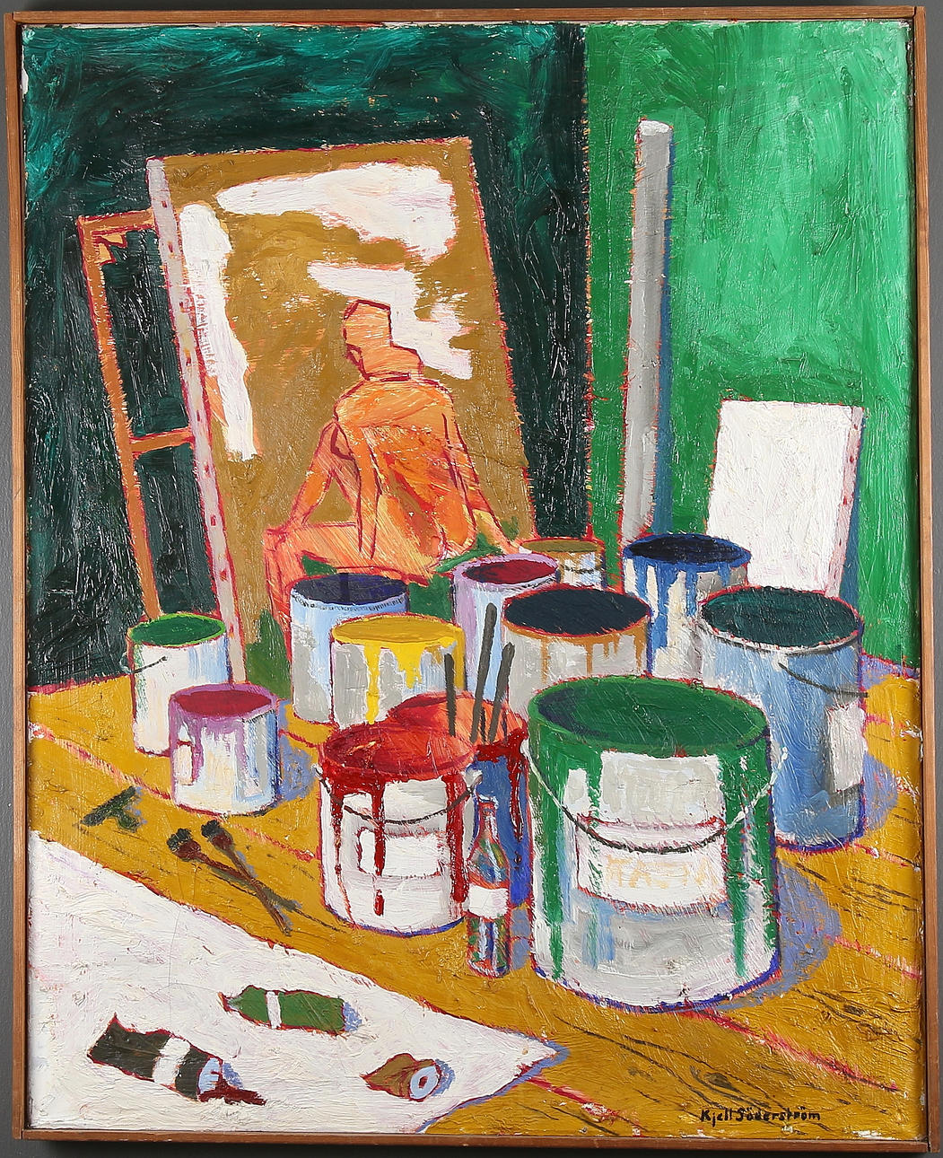 KJELL SÖDERSTRÖM. Olja på duk, signerad.