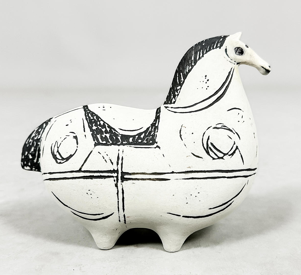 STIG LINDBERG. FIGURINE, stoneware, “Springare”, signed