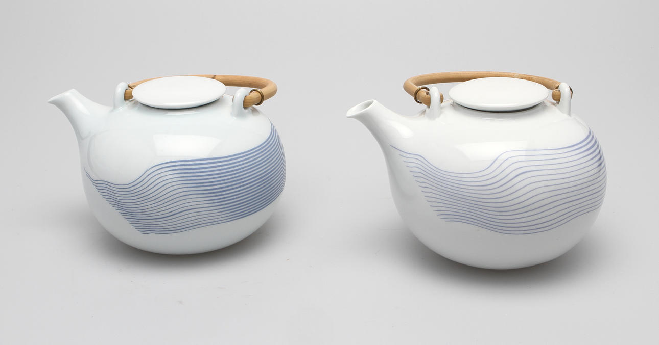 Tekannor, 2 st. Inger Persson, Rörstrand.