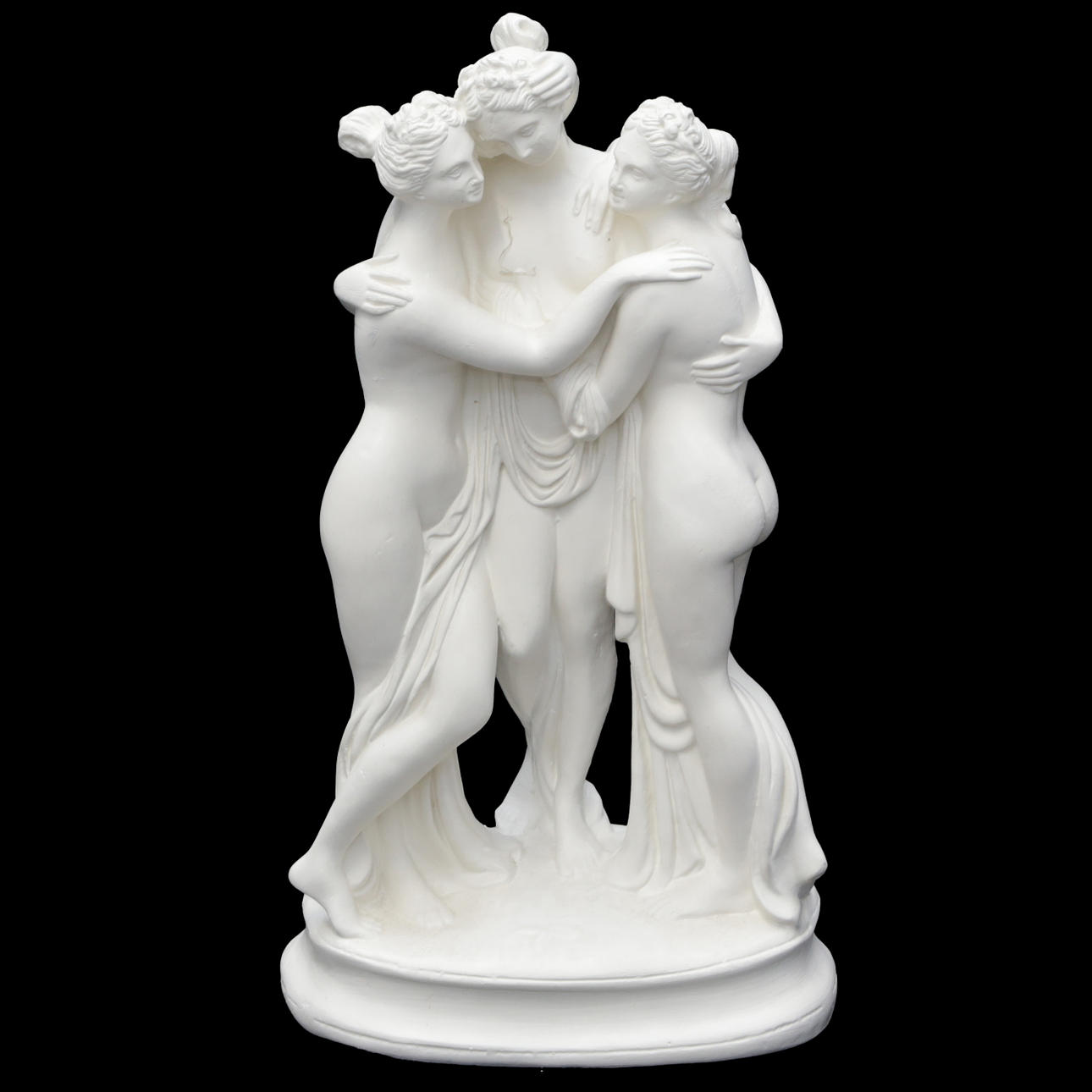 SKULPTUR, gips, Tre Gracer, efter antik förebild, modern.