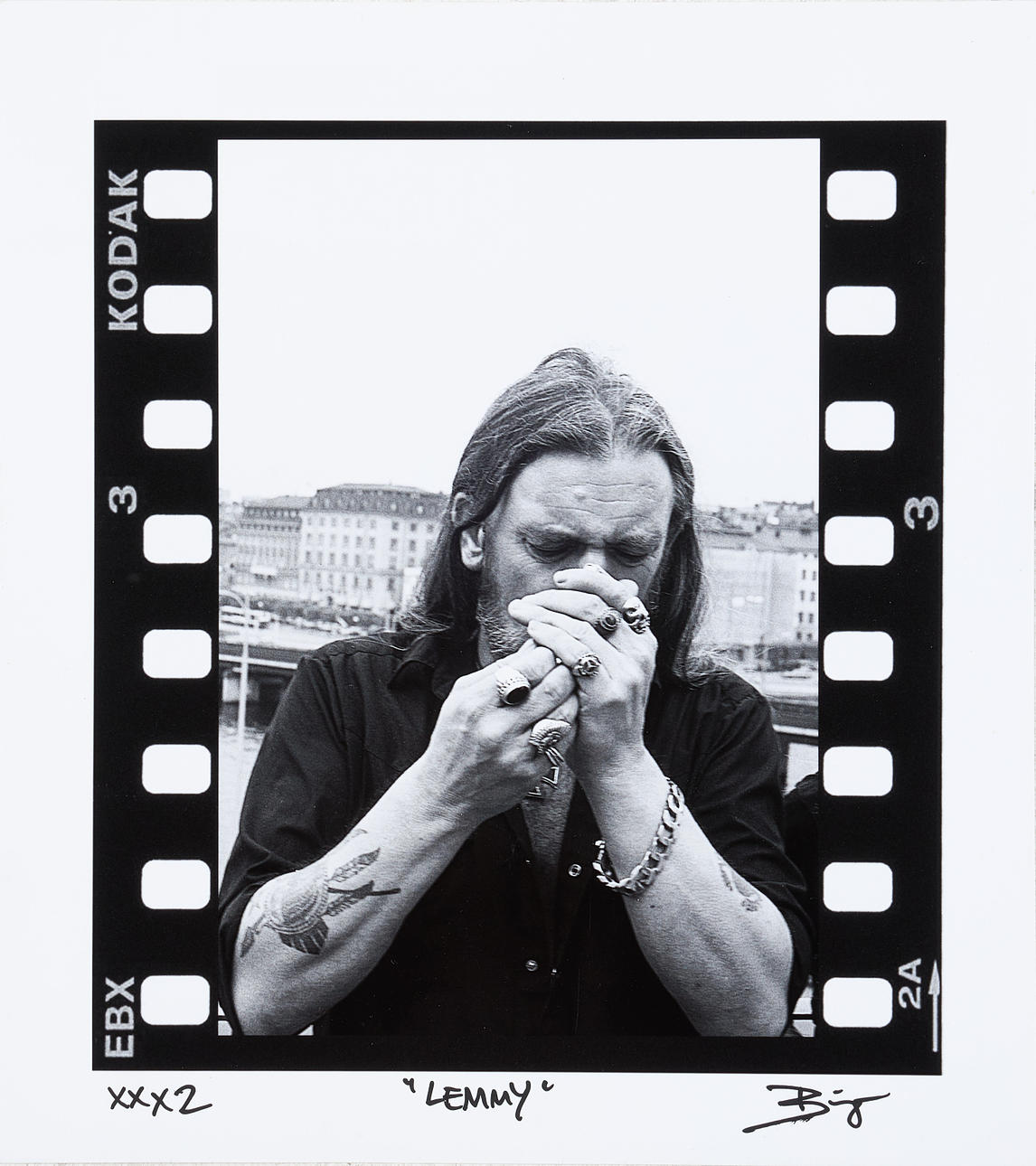 BINGO RIMÉR. Lemmy, signerad och numrerad XXX2, fotografi, pigmentprint ...
