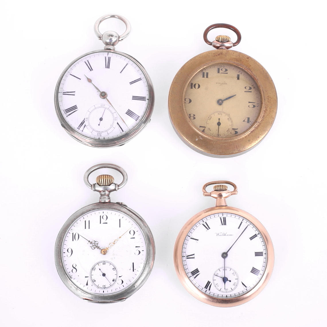 FICKUR, 2 st Waltham, Polhem, fickur silver.