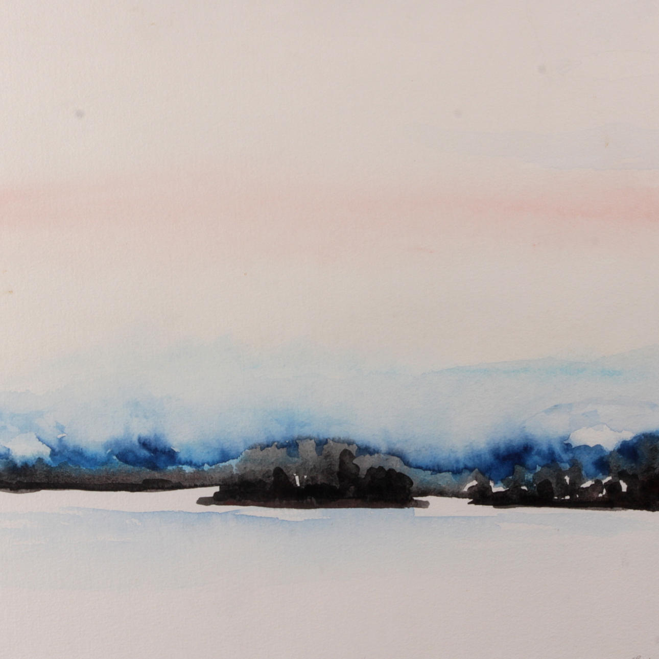 ELIS AIDANPÄÄ. Akvarell, signerad.