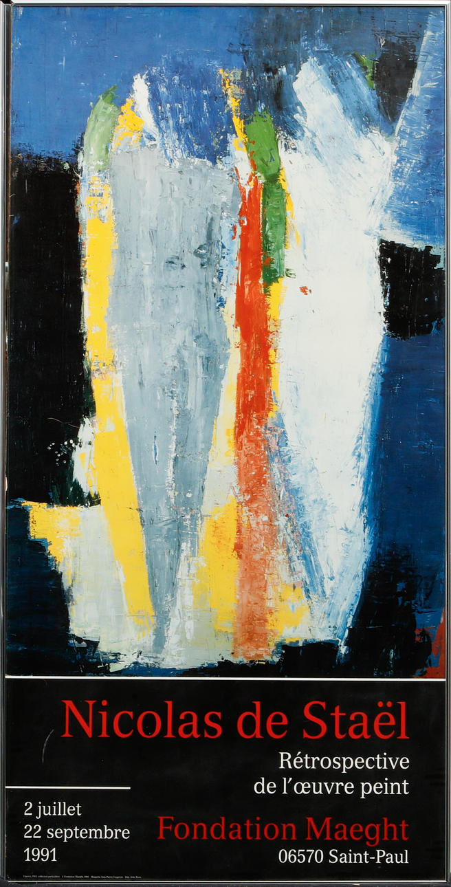 EXHIBITION POSTER, Nicolas de Staël, Foundation Maeght.