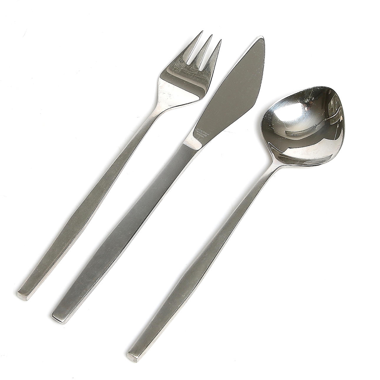 BESTICKSERVIS, 25 delar, rostfritt stål, "Soraya", formgiven av Sonja Katzin för NilsJohan, 1965.