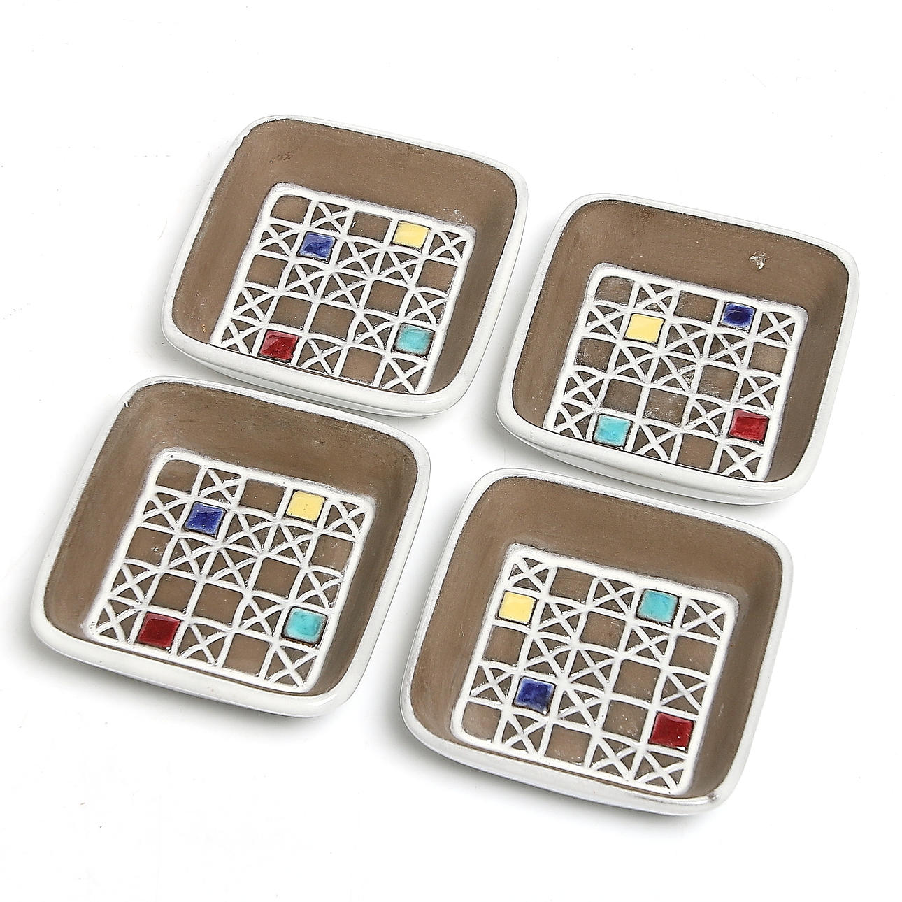 SKÅLAR, 4 st, keramik, "Corso", Ingrid Atterberg, Upsala-Ekeby, 1950/60-tal.