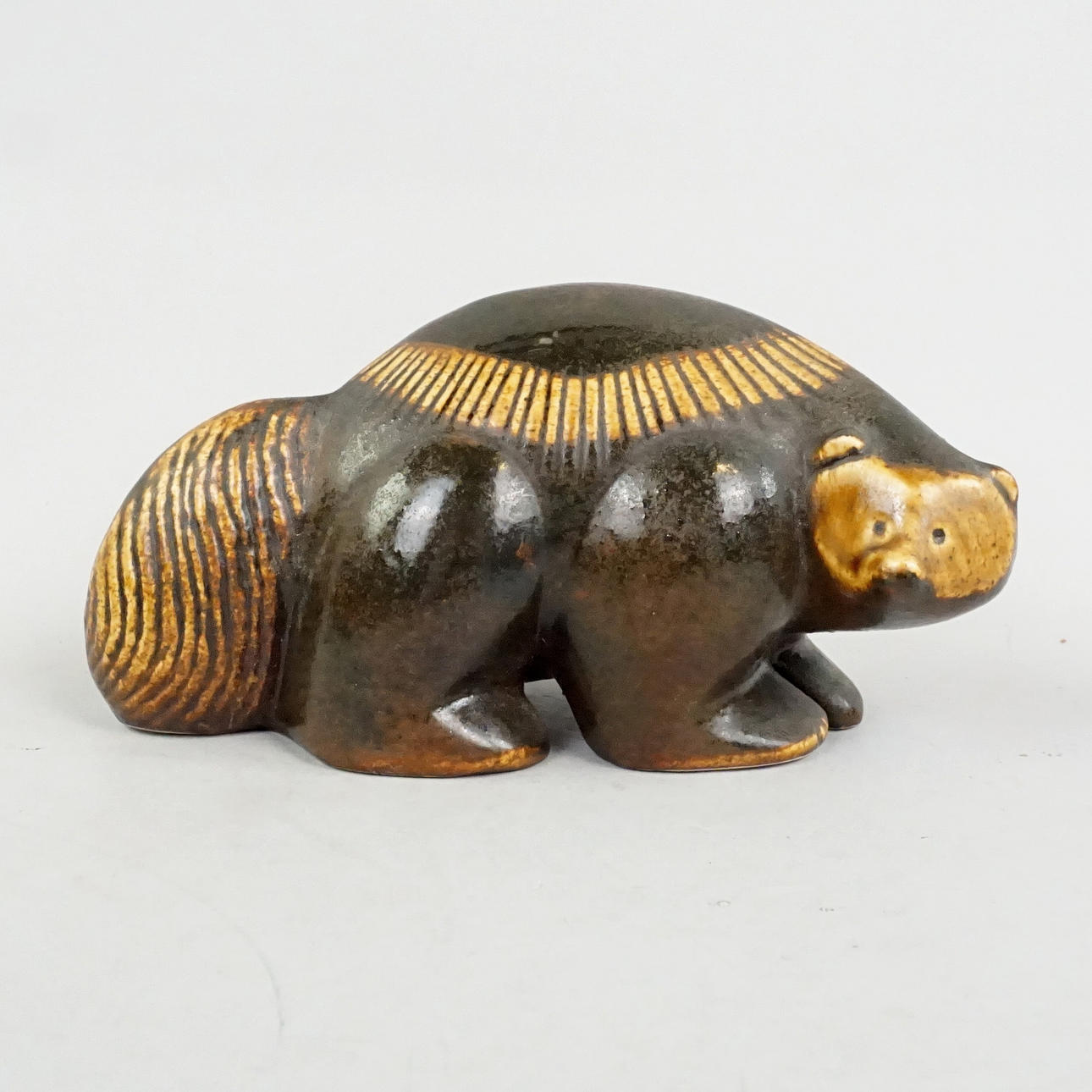 LISA LARSON. “Wolverine” from the series “Skansen”, Gustavsberg, marked Lisa L.,1977-79.