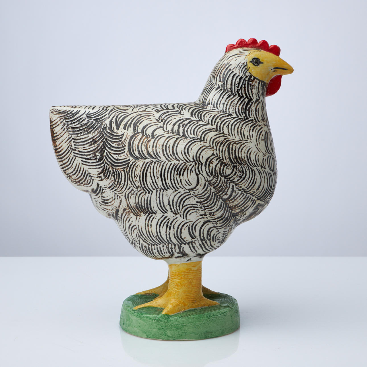 LISA LARSON, “Big hen”, stoneware, stamp signed, Gustavsberg.