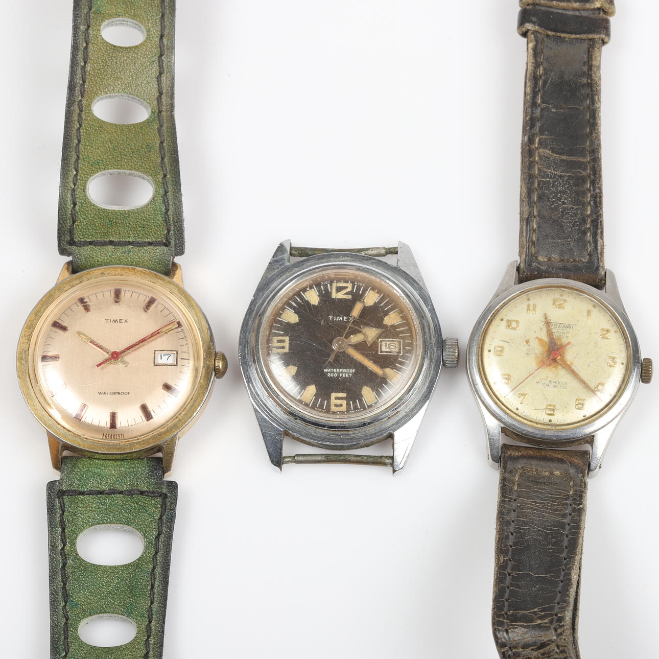 ARMBANDSUR, 3 stycken, Timex samt Arsenal Junior.