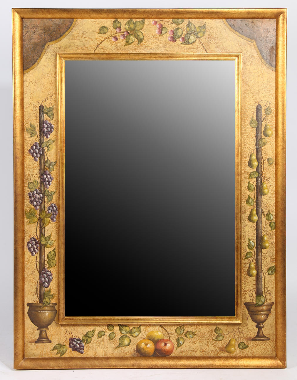 ESPEJO DECORADO CON FRUTAS.