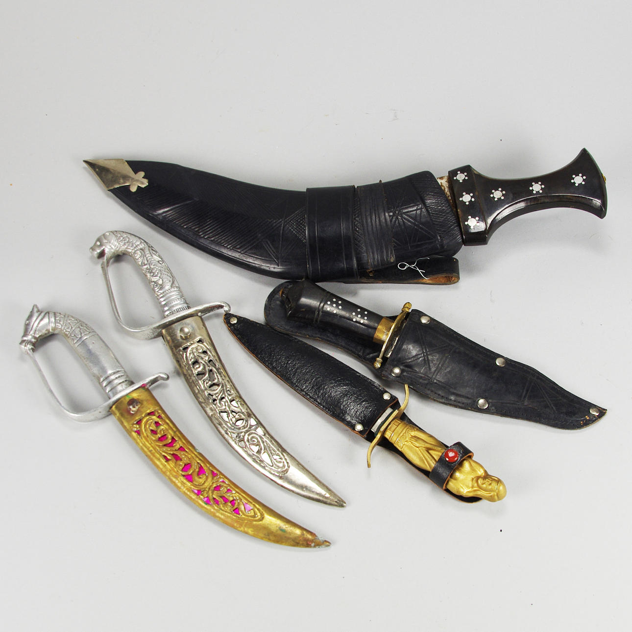 KNIVAR, 5 stycken orientaliska, souvenir.