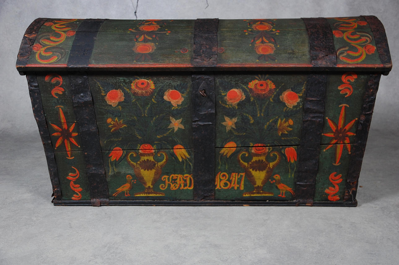 KISTA, allmoge, Skåne, märkt KAD 1847.