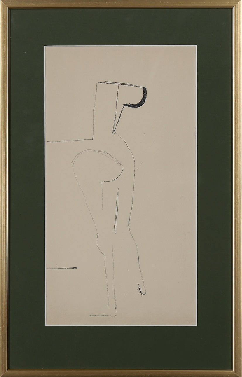 BIRGITTA LILJEBLAD. Komposition, teckning, osignerad.