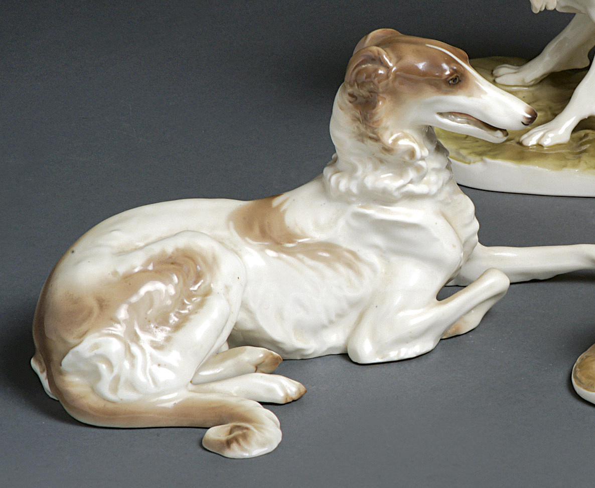 THEODOR KÄRNER, Rysk Vinthund, Nymphenburg.