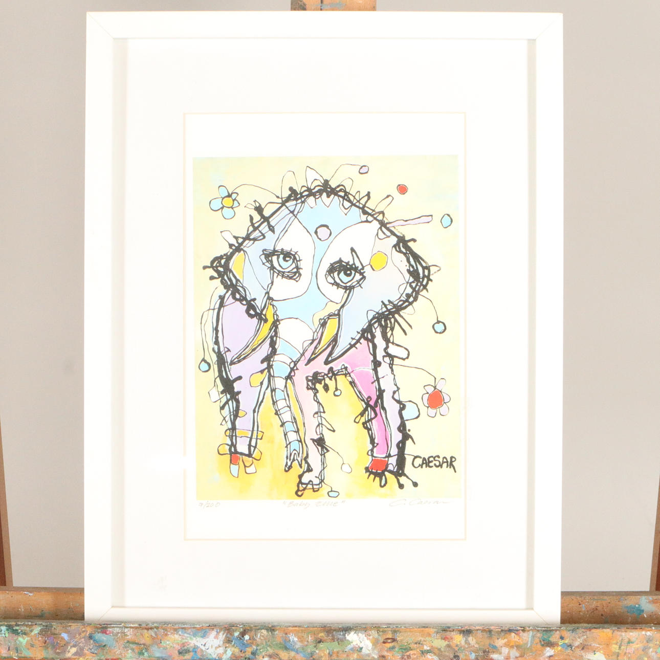 CAMILLA CAESAR. LITHOGRAPHY, signed and numbered.