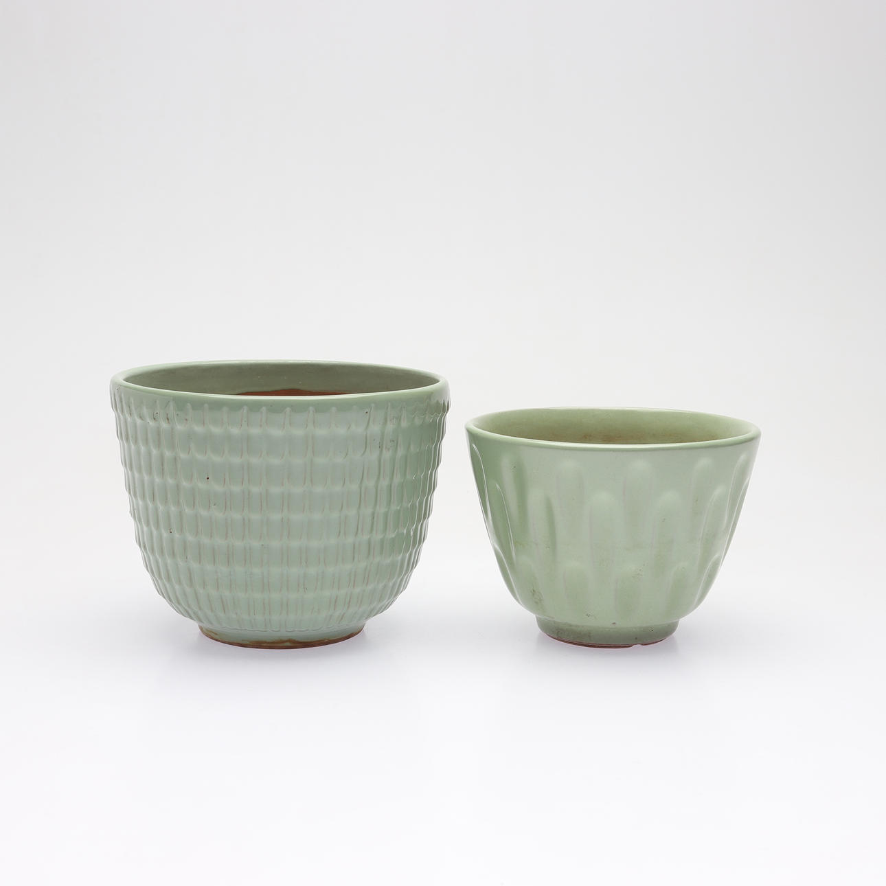 KRUKOR, 2 st, keramik, b.la. Upsala-Ekeby.