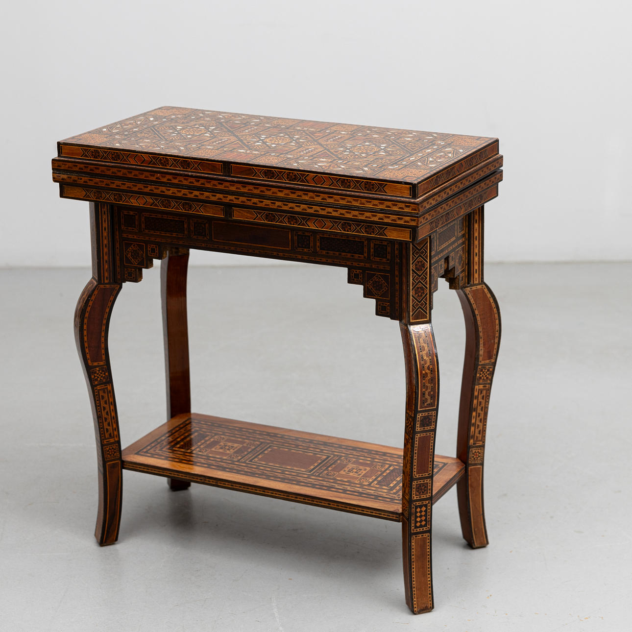 An oriental gaming table, 20th century.