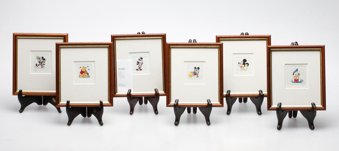 SOWA & REISER, WALT DISNEY. Färgetsningar, 6 st, signerade och numrerade.