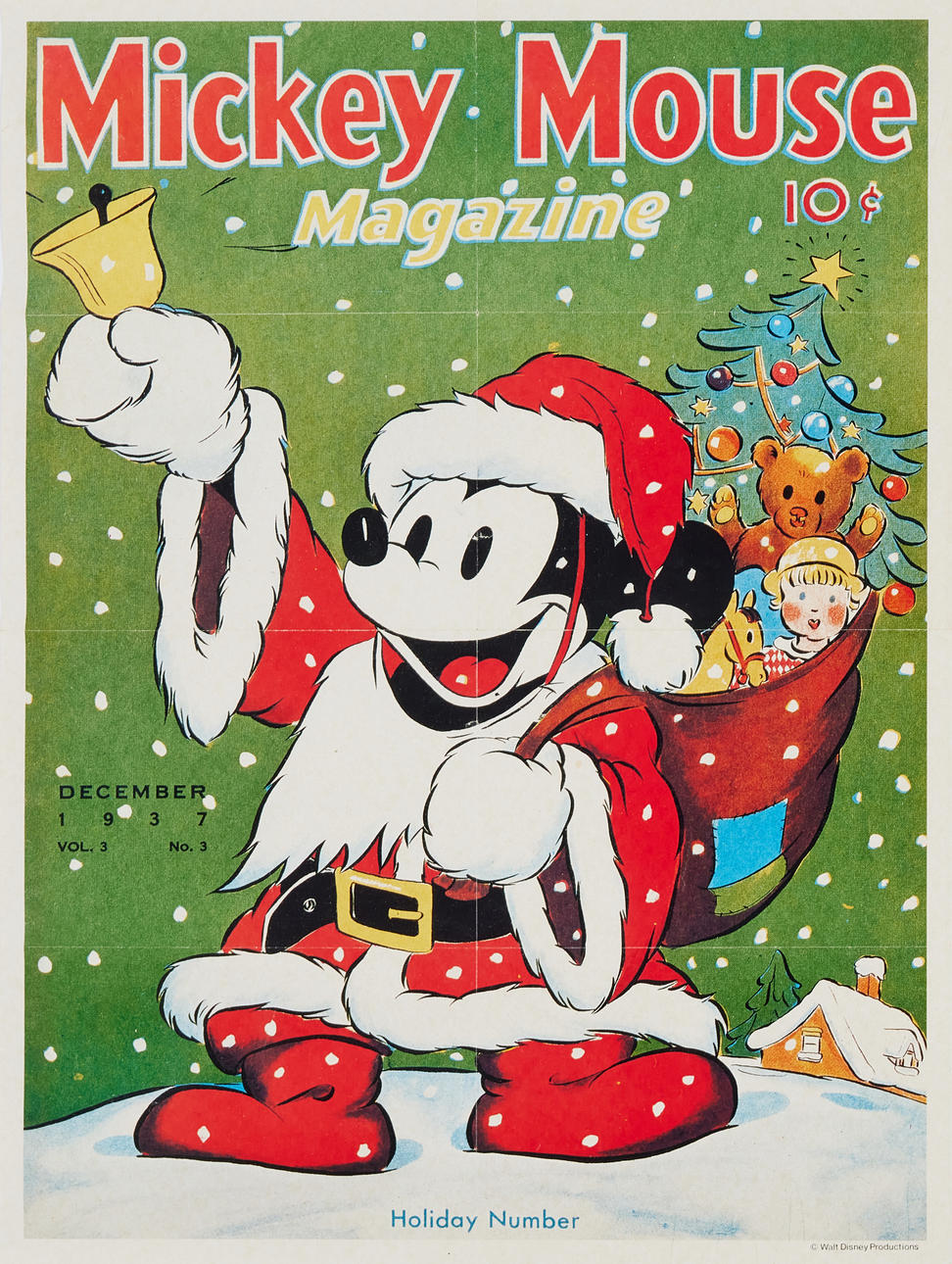 A 20th century Mickey Mouse poster, Walt Disney.