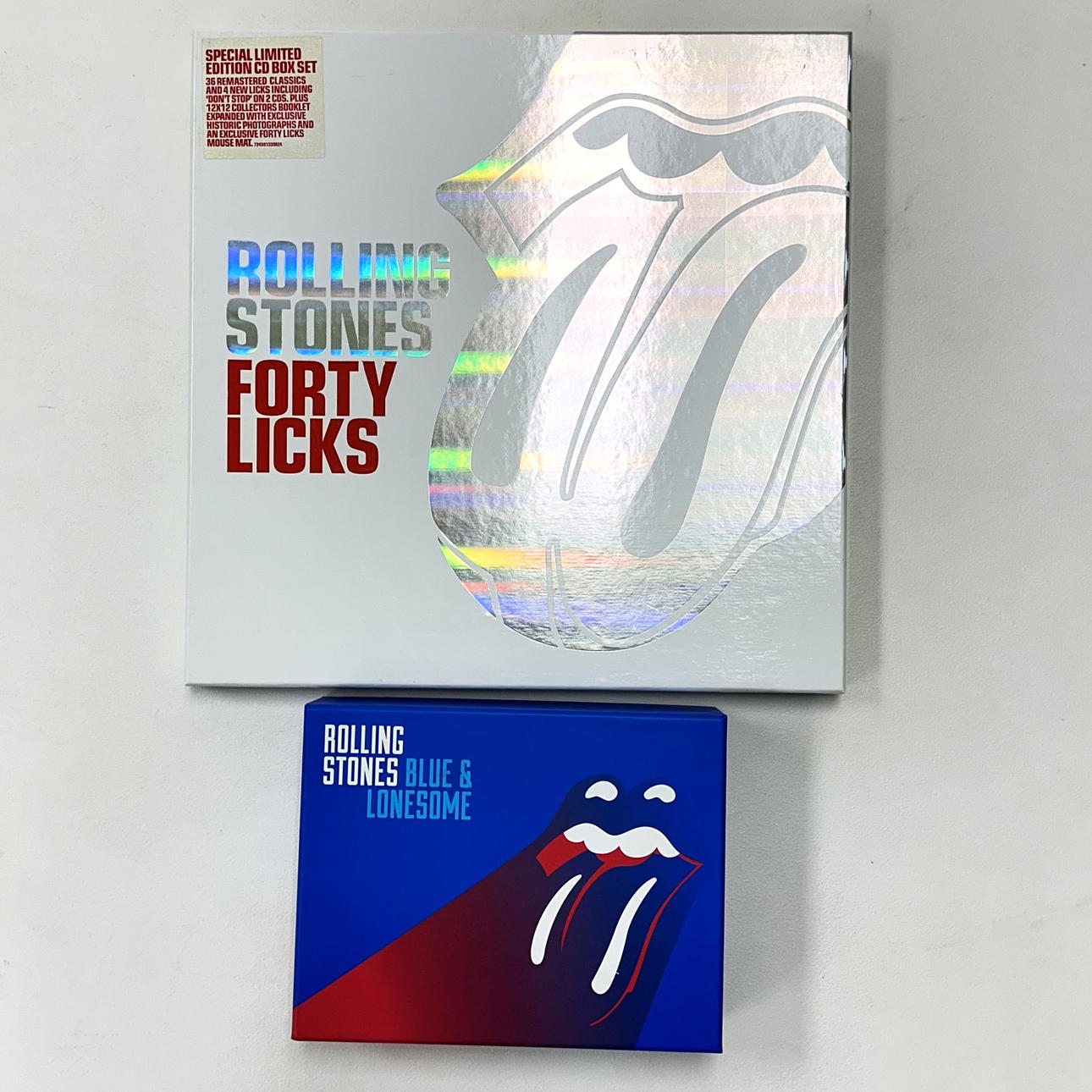 ROLLING STONES FORTY LICKS AND BLUE AND LONESOME BOX EDITIONS