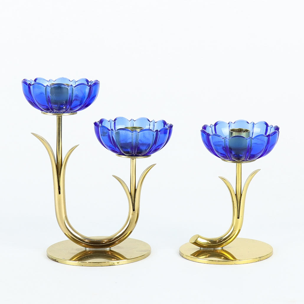 LJUSSTAKAR 2 stycken, Ystad Metall.