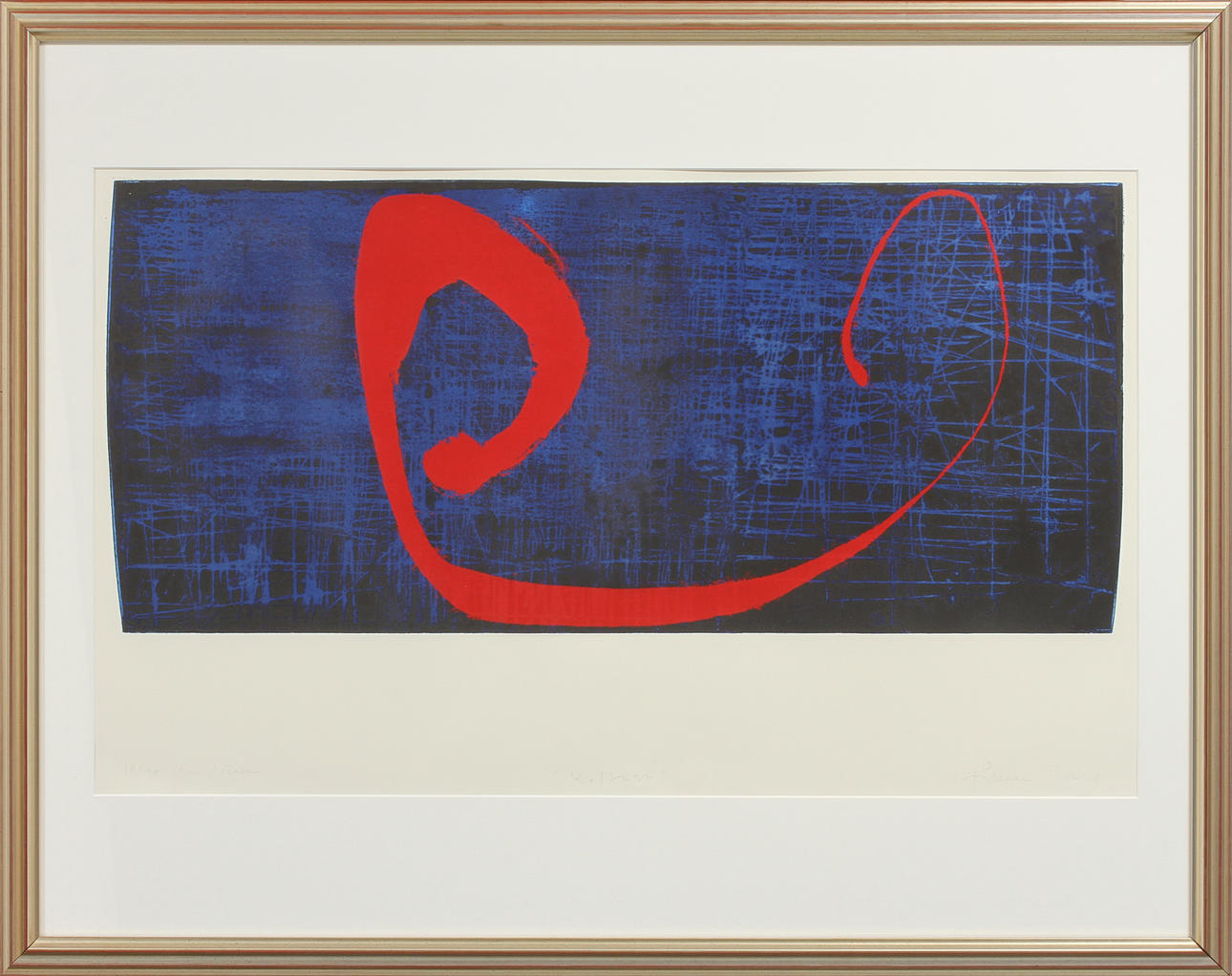 HÅKAN BERG. Komposition, färglitografi, signerad och numrerad 18/90.