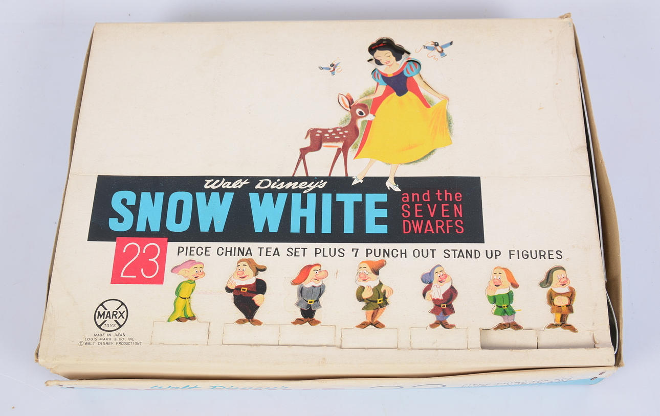 BARNSERVIS, 23-delar, porslin, Walt Disneys Snow white-.