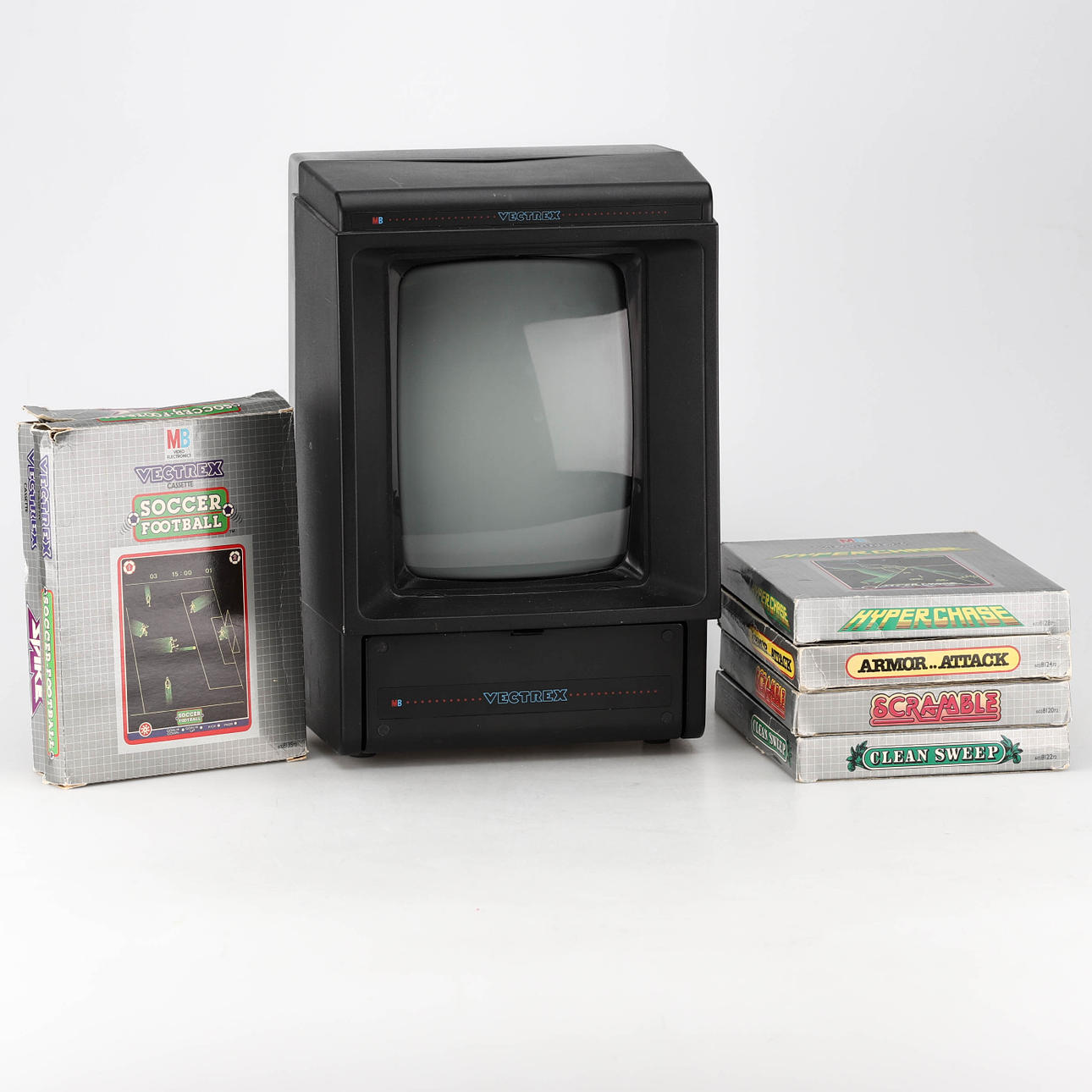 VECTREX-Spiel, 6 Spiele enthalten.