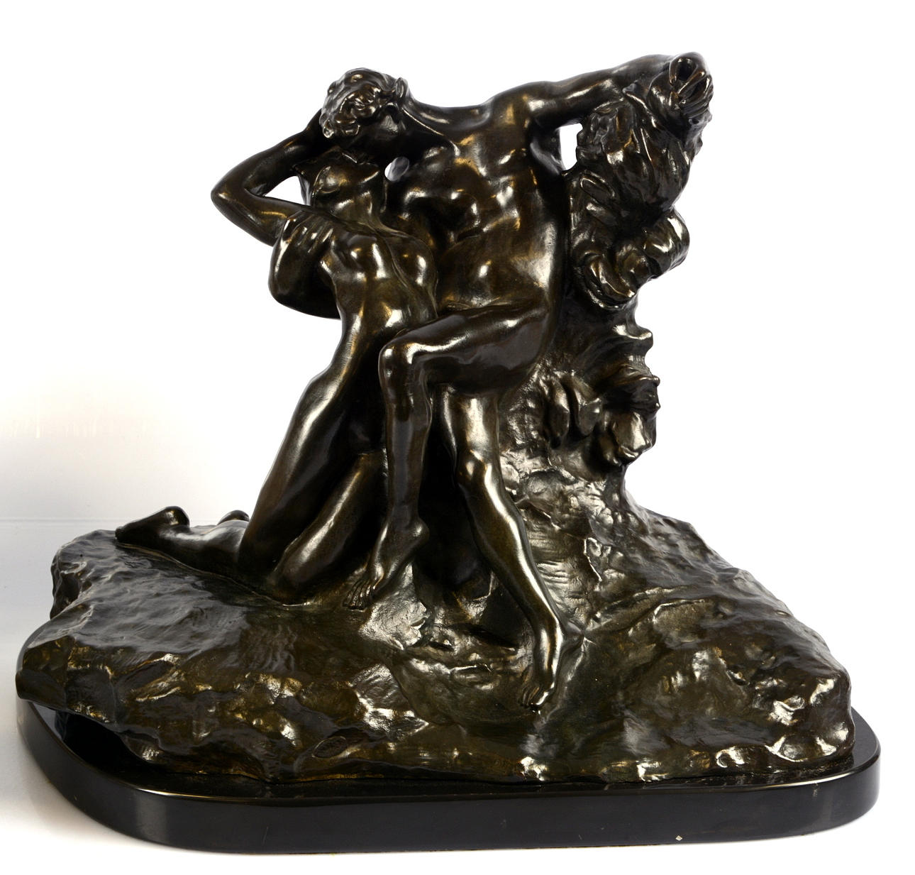 AUGUSTE RODIN. EFTER. Bronsskulptur.