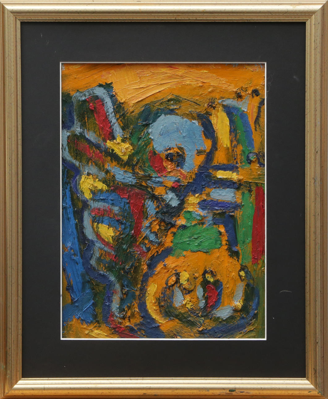 ANDERS WOLLIN. OIL, on panel.