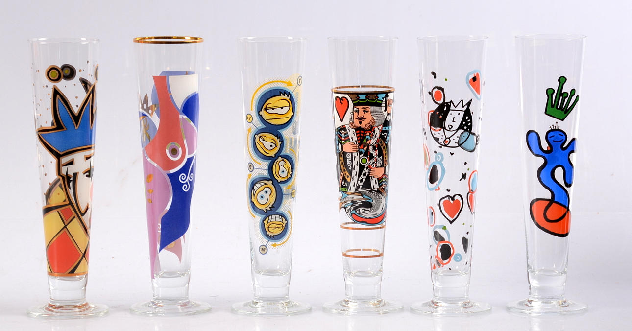 ÖLGLAS, Ritzenhoff. 6 st.