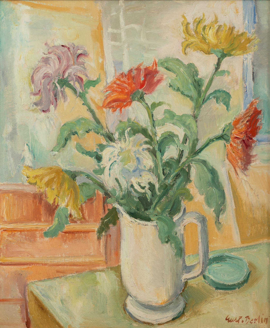 GUSTAV BERLIN (1905-1988). flower vase.