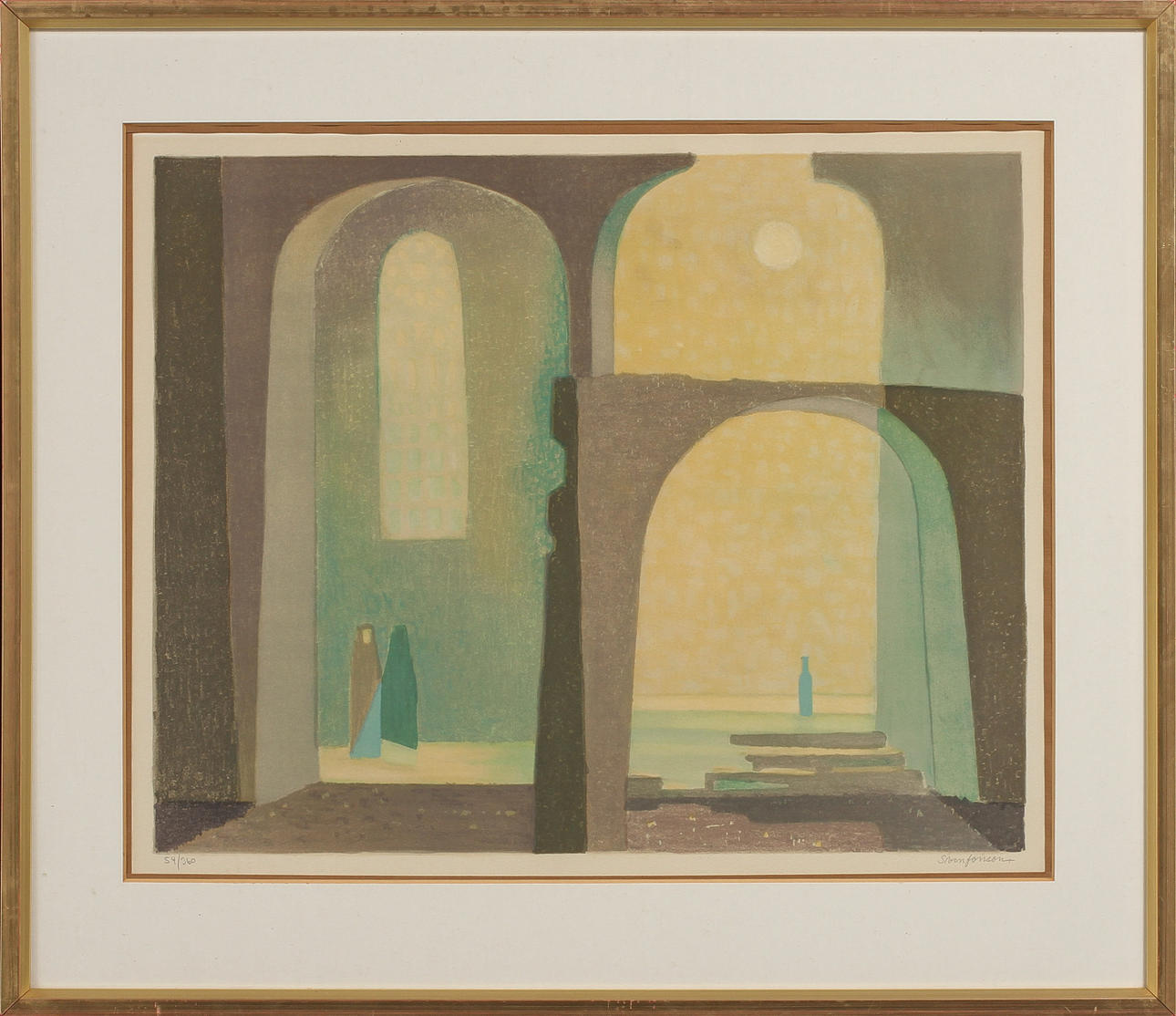 SVEN JONSON. Litografi, signerad och numrerad 54/360.